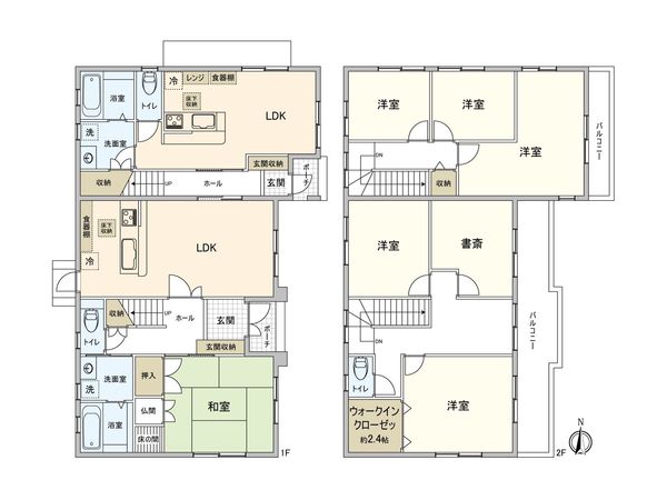 中川区服部2丁目 間取図(平面図) 中川区服部2丁目 間取図(平面図)