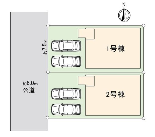 中川区中須町字桜井【1号棟】 全体区画図