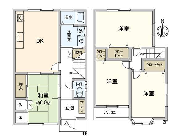 中川区江松4丁目 間取図(平面図) 間取図(平面図)