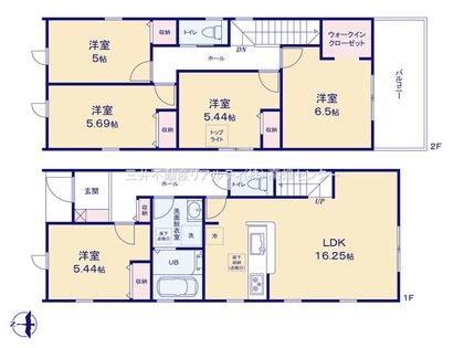港区小賀須3丁目【2号棟】 間取図(平面図)