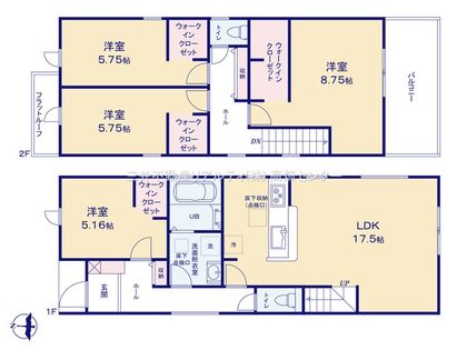 港区小賀須3丁目【3号棟】 間取図(平面図)