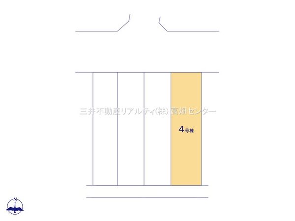 港区小賀須3丁目【4号棟】 区画図 港区小賀須3丁目【4号棟】 区画図
