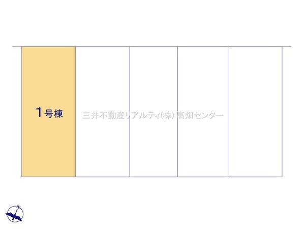 港区錦町【1号棟】 区画図 港区錦町【1号棟】 区画図