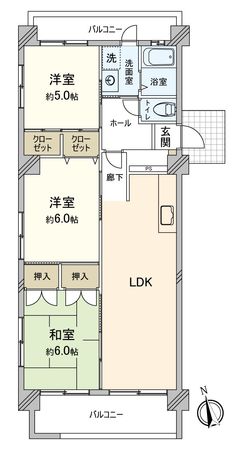 アベニュー正徳 間取図(平面図)