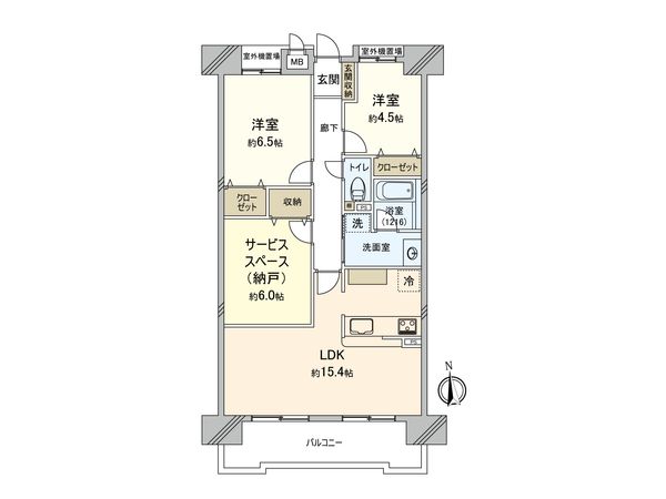 エスポア当知 間取図(平面図) エスポア当知 間取図(平面図)
