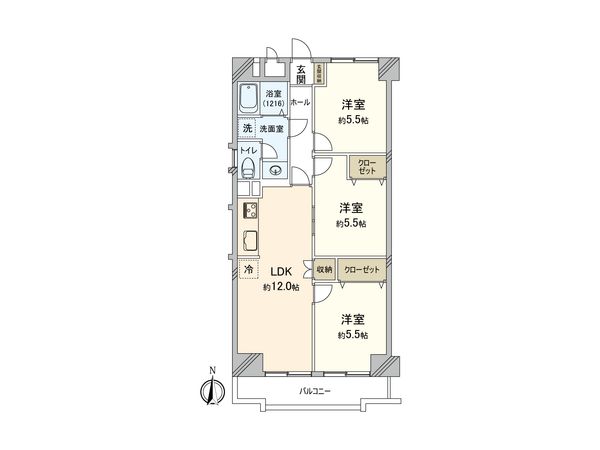 ニューコーポ東海橋 間取図(平面図) ニューコーポ東海橋 間取図(平面図)