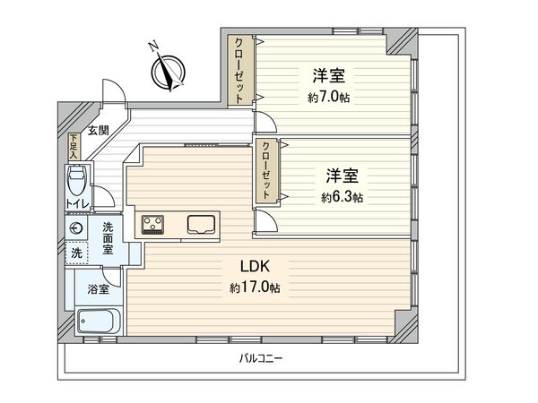 パレス七番町 間取図(平面図) パレス七番町 間取図(平面図)