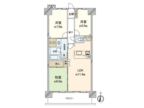 ファミリアーレ八田駅前 間取図(平面図) ファミリアーレ八田駅前 間取図(平面図)