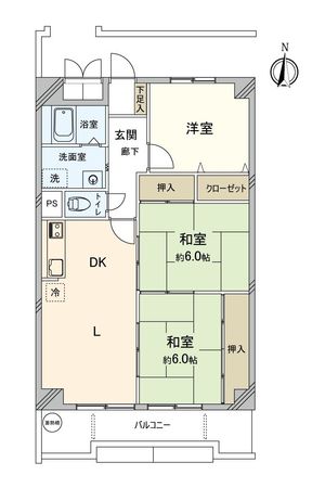三旺マンション上脇A棟 間取図(平面図) 間取図(平面図)