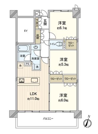 ヴェルディーク荒子川公園 間取図(平面図) ヴェルディーク荒子川公園 間取図(平面図)