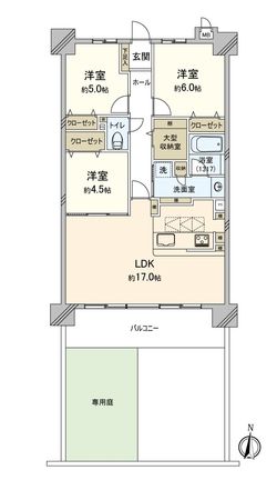 ライオンズマンション武道館前 間取図(平面図) 間取図(平面図)