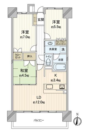 ファミリアーレ昭和橋 間取図(平面図) 間取図(平面図)