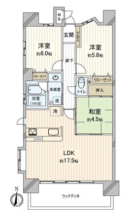 グラン・コート伏屋2 間取図(平面図) 間取図(平面図)