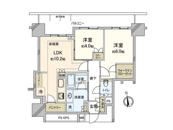 プラウドタワー久屋大通公園南 間取図(平面図) プラウドタワー久屋大通公園南 間取図(平面図)