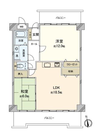 ライオンズマンションニューシティ蟹江二番館 間取図(平面図) 間取図(平面図)