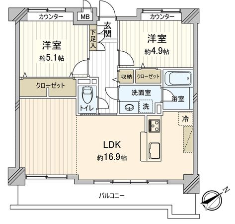 ライオンズマンション吉津 間取図(平面図) 間取図(平面図)