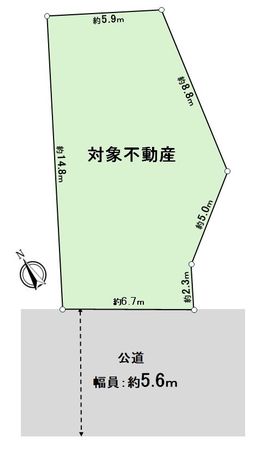 名古屋市緑区東神の倉3丁目 土地 区画図