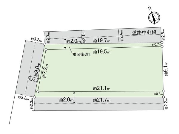岡崎市門前町1丁目 土地 区画図