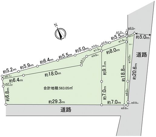 北区辻町6丁目 区画図