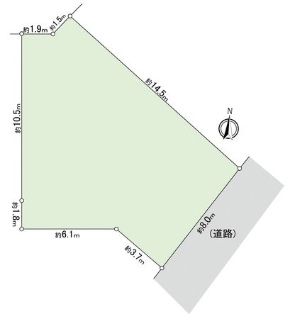 北区清水1丁目 区画図