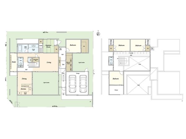 東区芳野2丁目 間取図(平面図) 東区芳野2丁目 間取図(平面図)