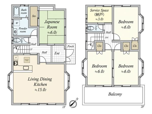 東海市名和町切戸 間取図(平面図)