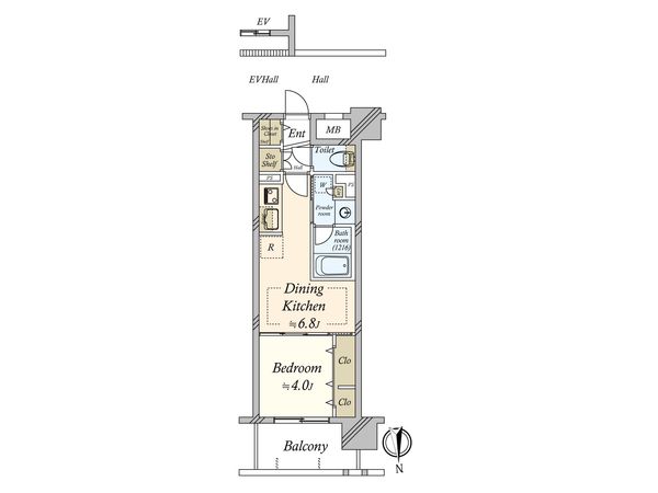 プレサンスロジェ金山駅前 間取図(平面図) プレサンスロジェ金山駅前 間取図(平面図)