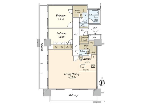 ローレルタワー名古屋栄 間取図(平面図) ローレルタワー名古屋栄 間取図(平面図)