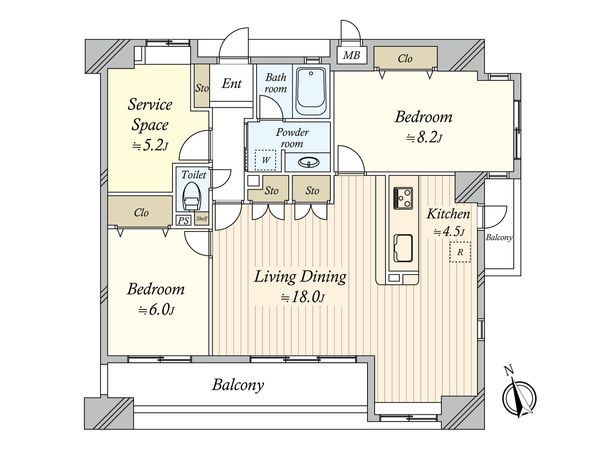 サンパーク鶴舞公園南 間取図(平面図) サンパーク鶴舞公園南 間取図(平面図)