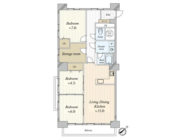 ファミール富士見 間取図(平面図) 間取図(平面図)