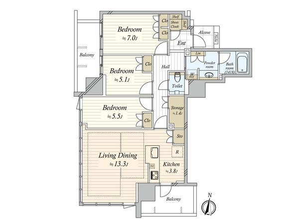 間取図(平面図)