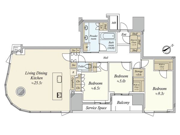 パークコート覚王山山門町 間取図(平面図) パークコート覚王山山門町 間取図(平面図)