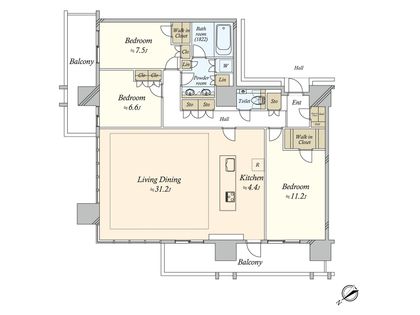 間取図(平面図)