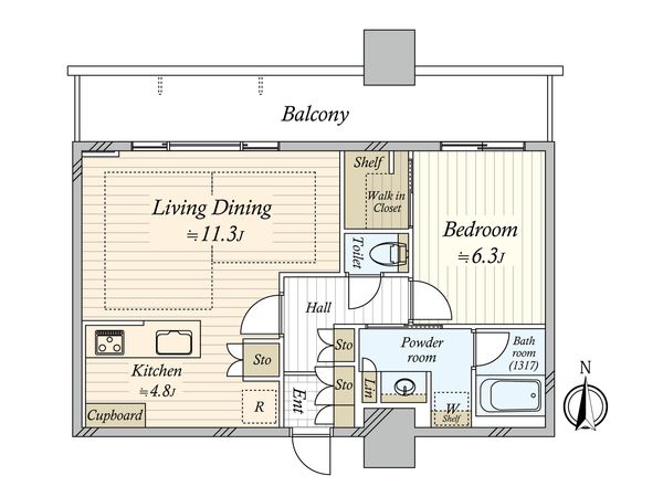 タワー・ザ・ファースト名古屋栄 間取図(平面図) 間取図(平面図)