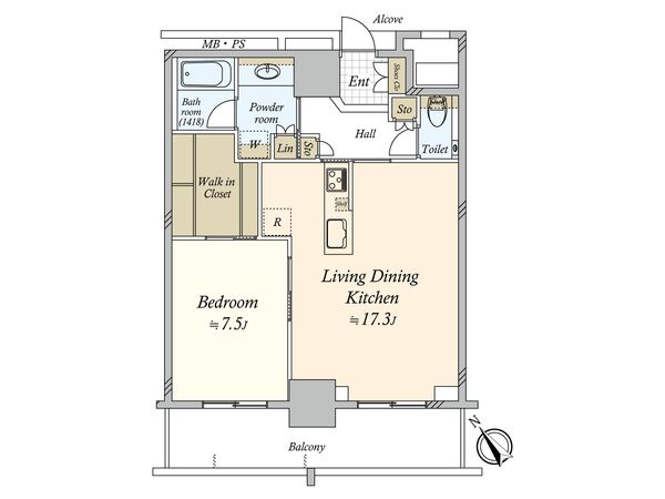 グランドメゾンThe池下ガーデンタワー 間取図(平面図) 間取図(平面図)
