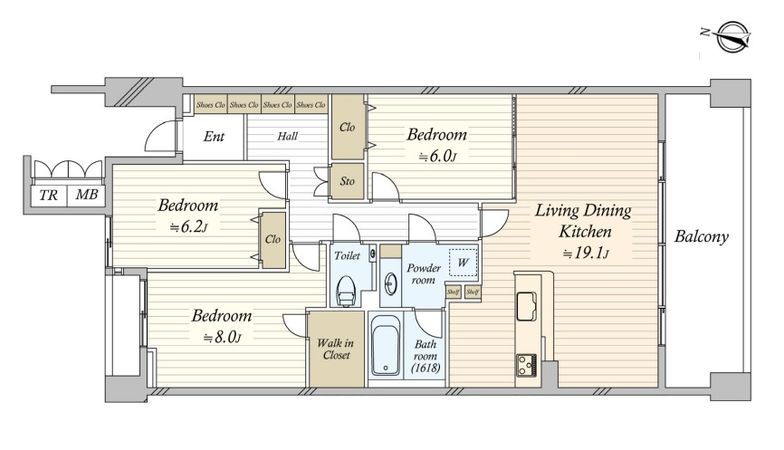 グランドメゾン日和町 間取図(平面図) 間取図(平面図)