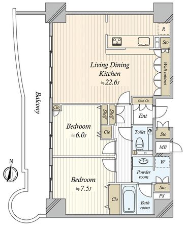 ハートヒルズ久屋大通 間取図