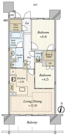 THE SAKAE RESIDENCE 間取図(平面図) THE SAKAE RESIDENCE 間取図(平面図)