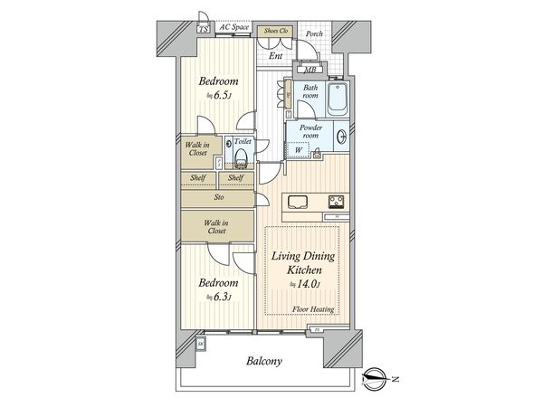 マストスクエア橦木町 間取図(平面図) マストスクエア橦木町 間取図(平面図)