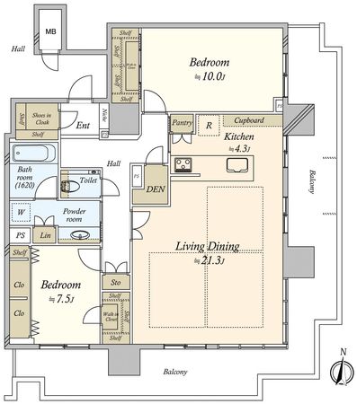 ザ・ファインタワー久屋大通 新築後未入居 間取図(平面図) 間取図(平面図)