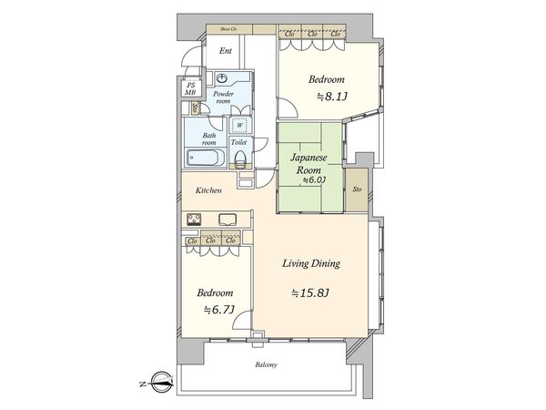 ライオンズシティ栄本町通 間取図(平面図)