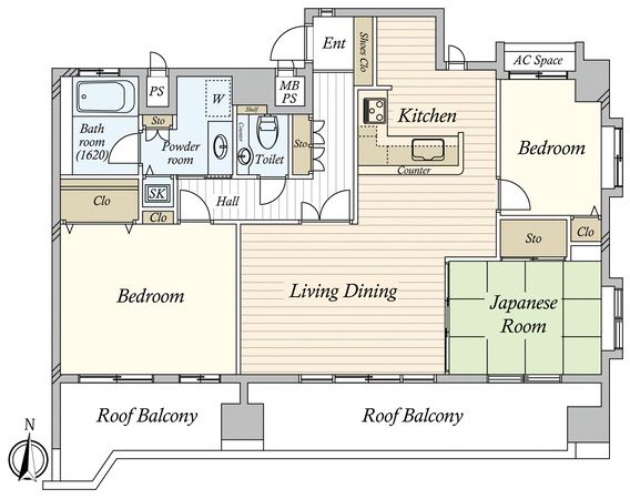 ライオンズマンション鶴舞第3 間取図(平面図) ライオンズマンション鶴舞第3 間取図(平面図)