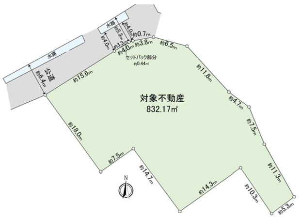 常滑市榎戸町2丁目 土地 区画図