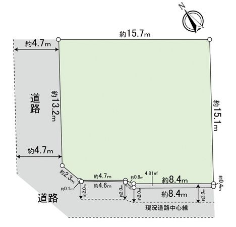 千種区城山新町2丁目 区画図 千種区城山新町2丁目 区画図