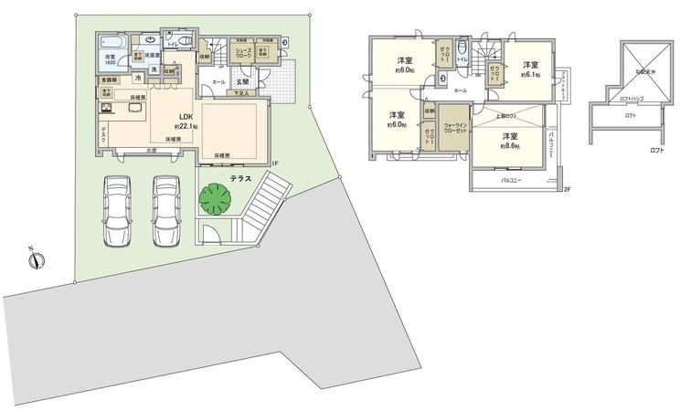 千種区日和町3丁目 間取図(平面図)