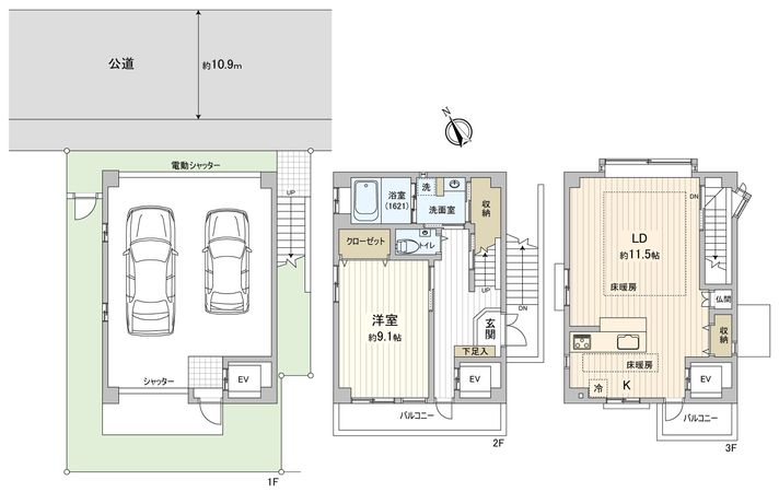 昭和区前山町1丁目 間取図(平面図) 昭和区前山町1丁目 間取図(平面図)
