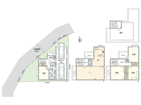 千種区大島町2丁目 間取図(平面図) 千種区大島町2丁目 間取図(平面図)