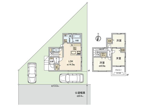 名東区石が根町 間取図(平面図)