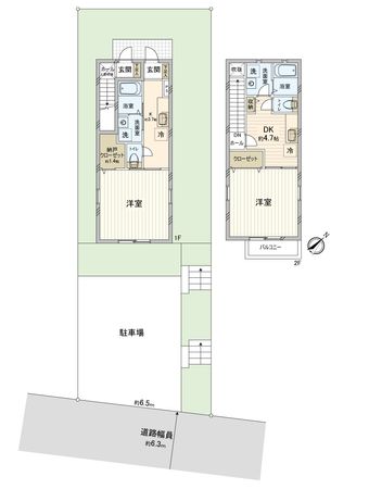 昭和区前山町1丁目 間取図(平面図) 昭和区前山町1丁目 間取図(平面図)