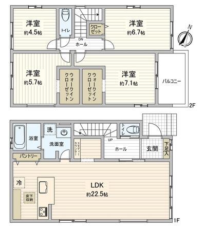 清須市桃栄3丁目 間取図(平面図)